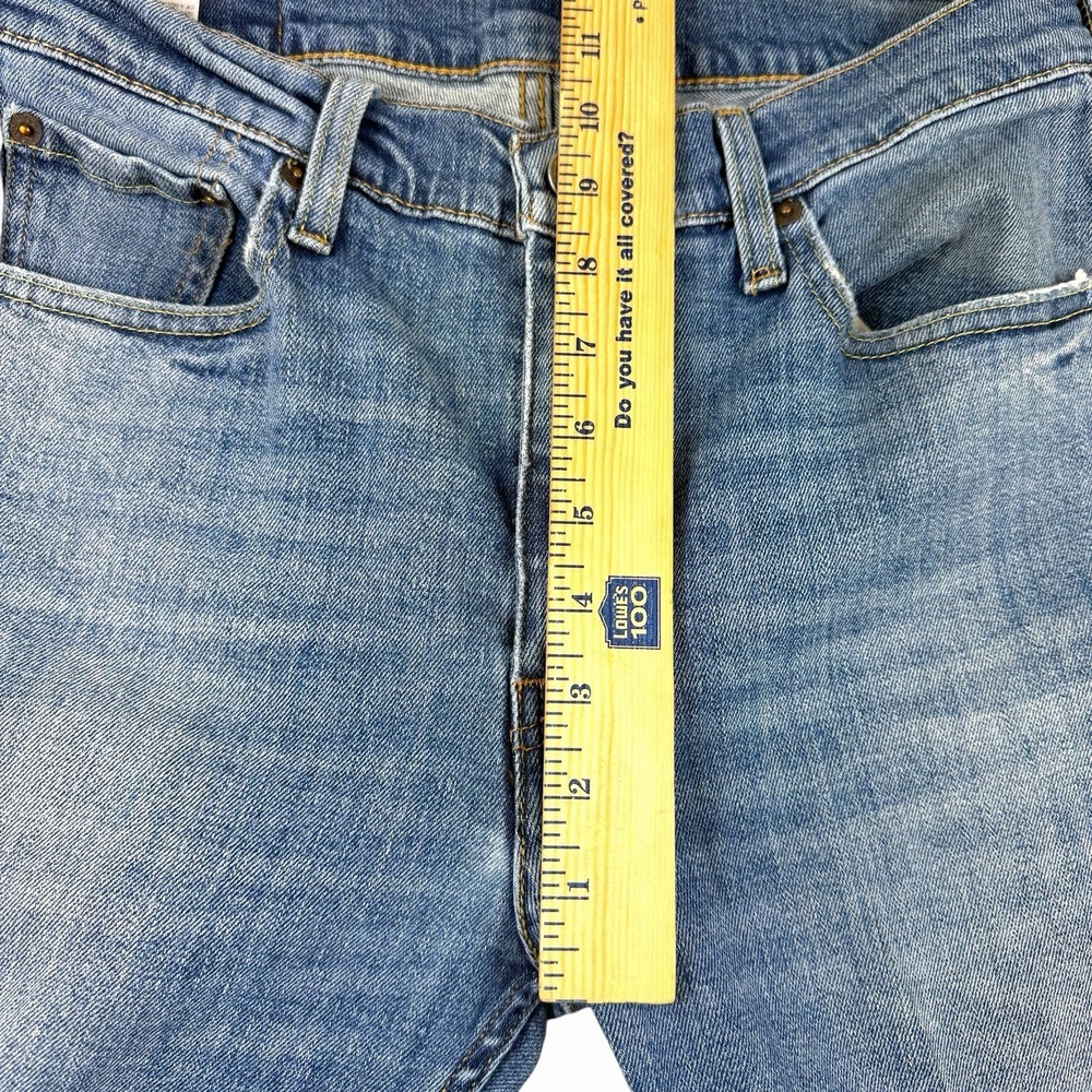 Levis 513 Jeans Sz 28x30 Blue Denim Lt/Medium Wash Mid Rise Straight Leg Casual - Picture 6 of 8